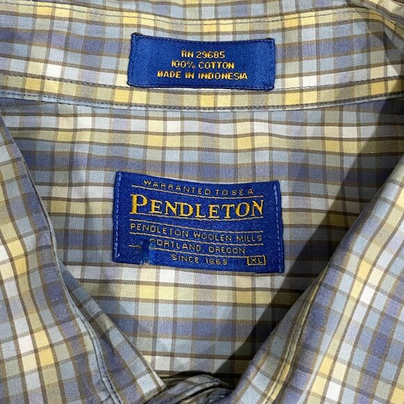 Men's Pendleton Button Down Long Sleeve - Size XL - Picture 4 of 7